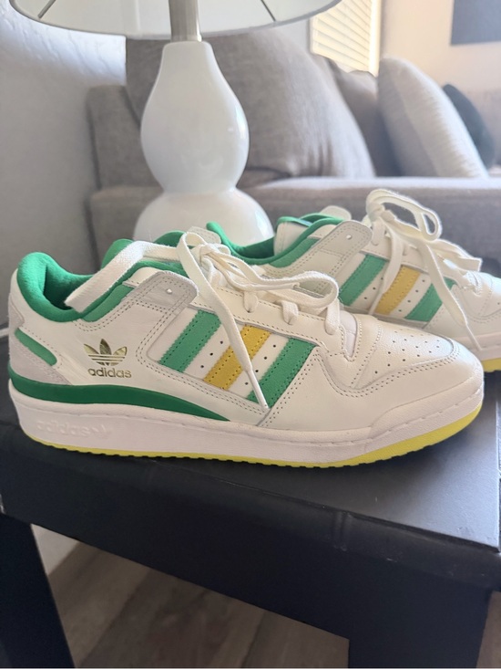 adidas Shoes - adidas  White Green Yellow  Sneakers size 8.5W